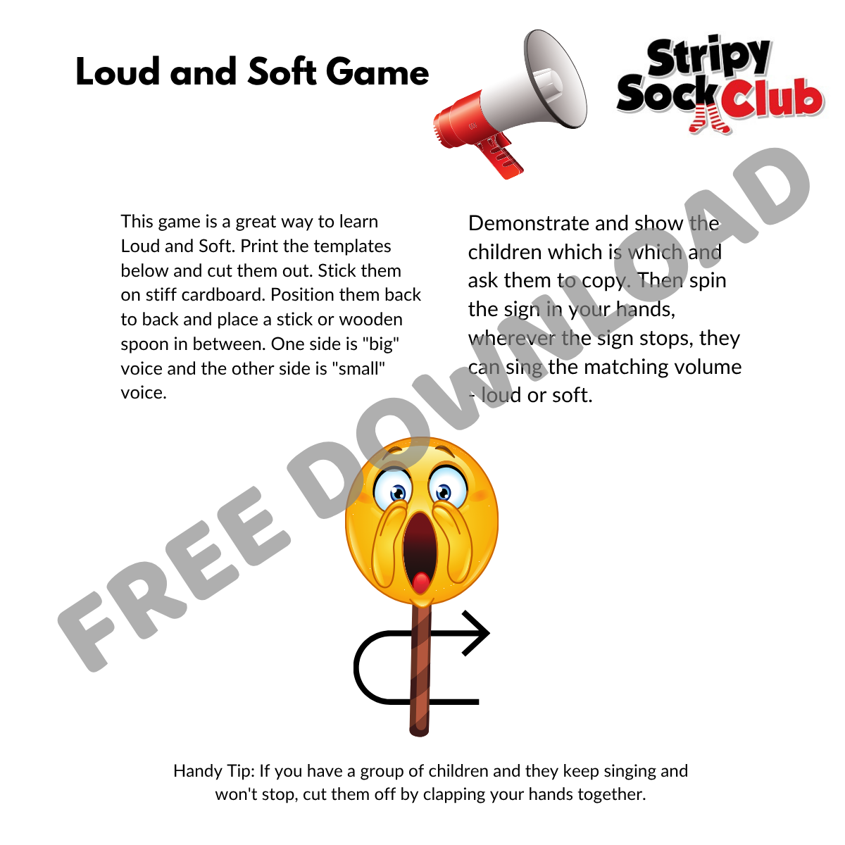 Loud and Soft Game - Free Digital Download