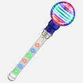 Colorful light-up toy wand with multicolored lights